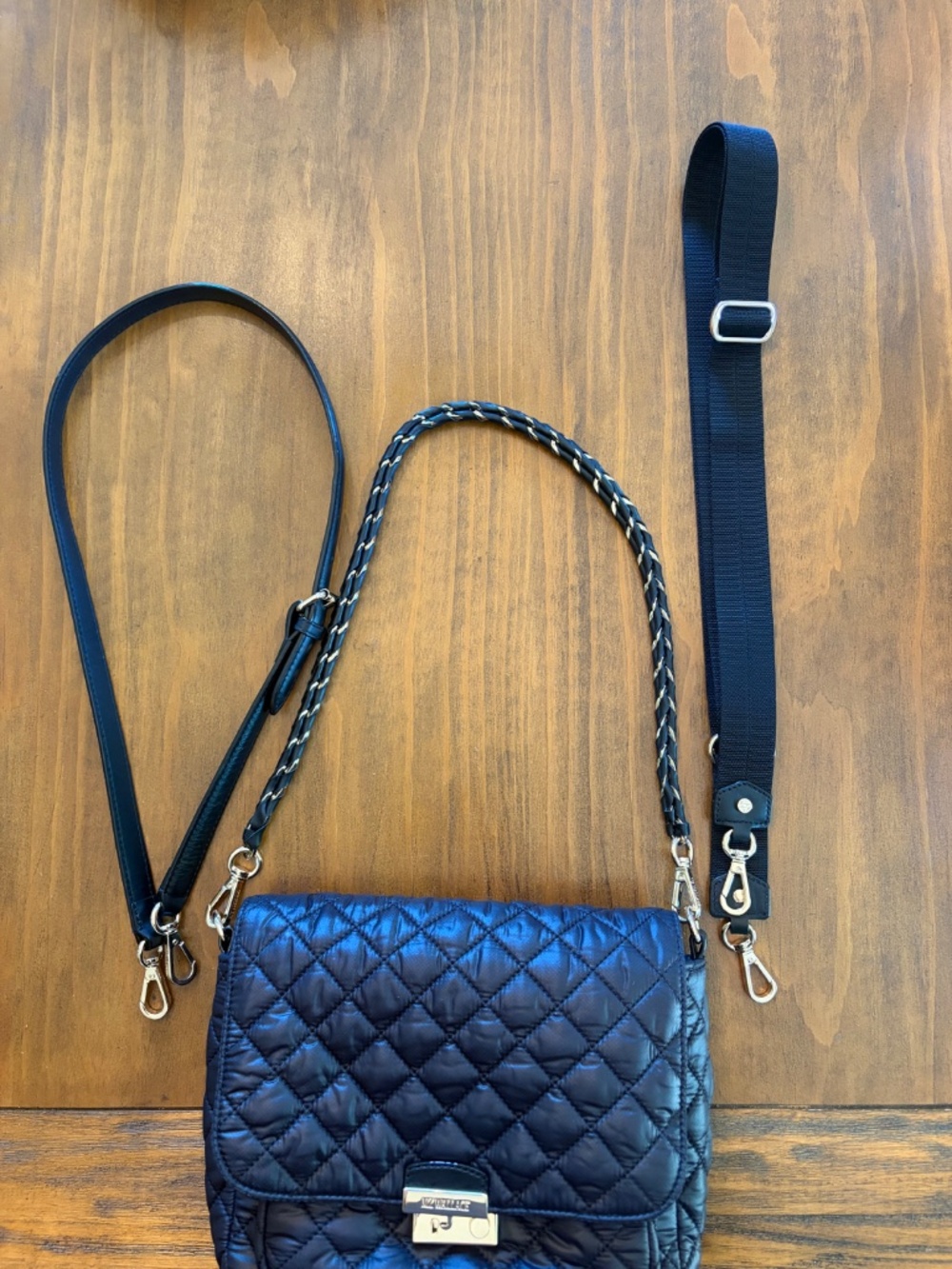 MZ Wallace medium Crosby Lock Crossbody-black - Picture 4 of 11